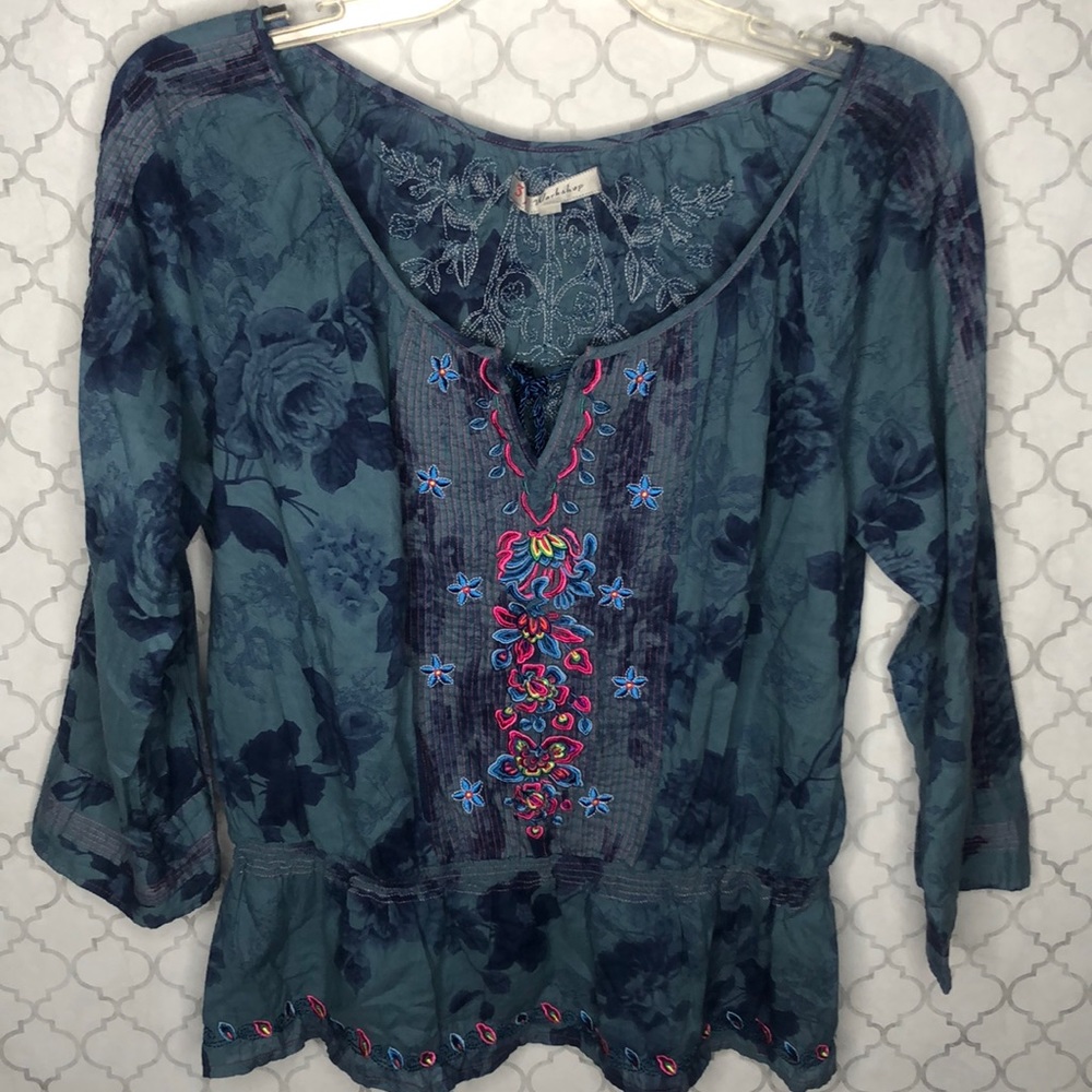 Johnny Was 3J workshop top size Medium